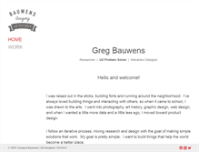 Tablet Screenshot of gregorybauwens.com